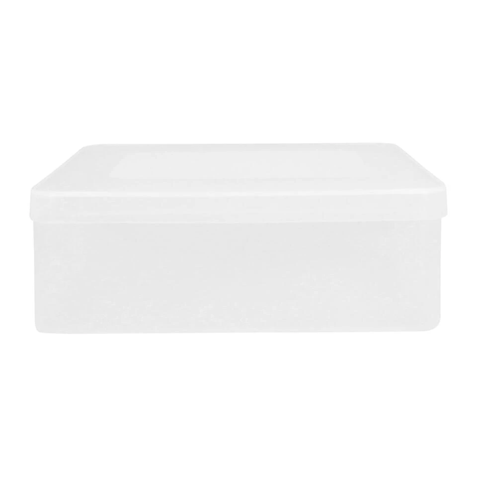 QUVIO Opbergdoos - 30 X 21 X 11 Cm - Plastic - Transparant - Afbeelding 2