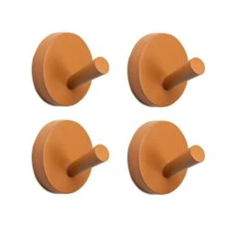 KidsDepot Kapstokhaak Xion 4 St 8 Cm Hout Terracottakleurig