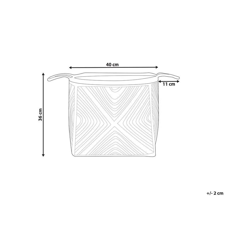 Beliani Mand KOLHAPUR - Natuurlijk Jute - Afbeelding 2